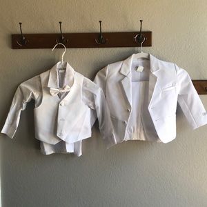 Boys white Tuxedo size 2-3T by spring notion